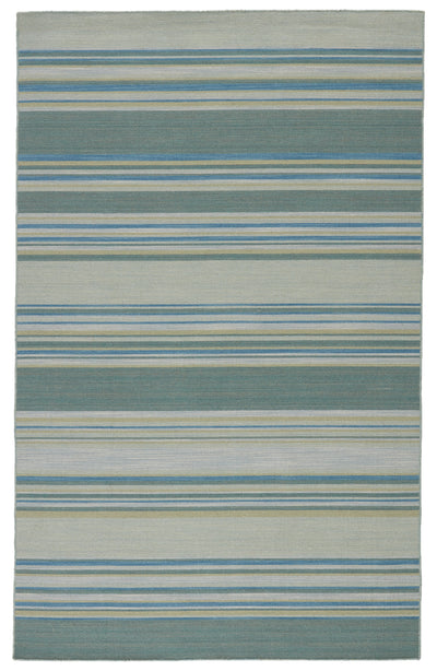 product image of kiawah stripe rug in harbor gray dusty turquoise design by jaipur 1 548