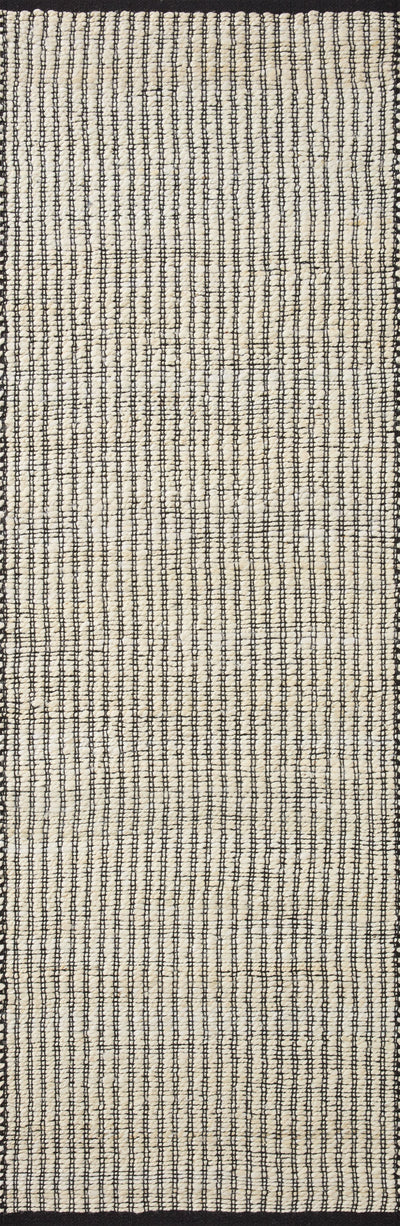 product image for Colton Hand Woven Ivory/Black Rug 1