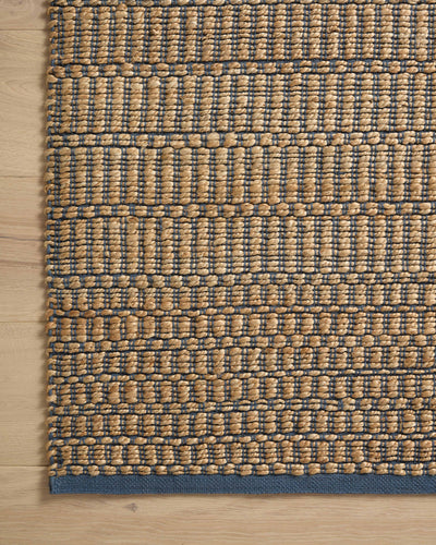 product image for Colton Hand Woven Natural/Navy Rug 73