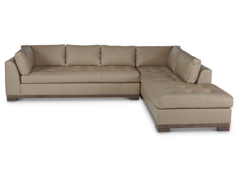 media image for Colony Arm Right Sectional in Mushroom 25
