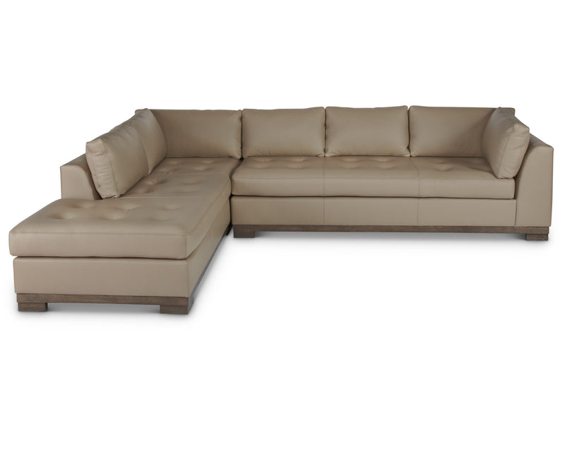 media image for Colony Arm Left Sectional in Mushroom 238