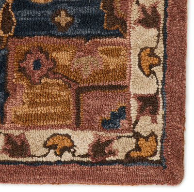 product image for cressida handmade medallion dark pink blue rug by jaipur living 5 89