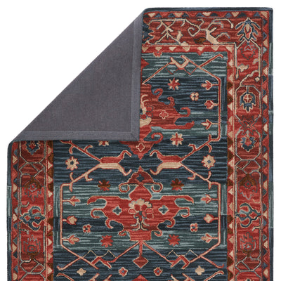 product image for cinnabar handmade medallion red blue rug by jaipur living 4 90