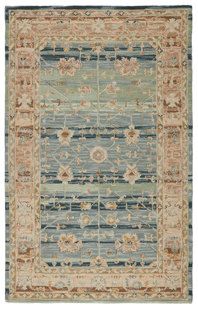 product image of jensine handmade oriental blue beige rug by jaipur living 1 575