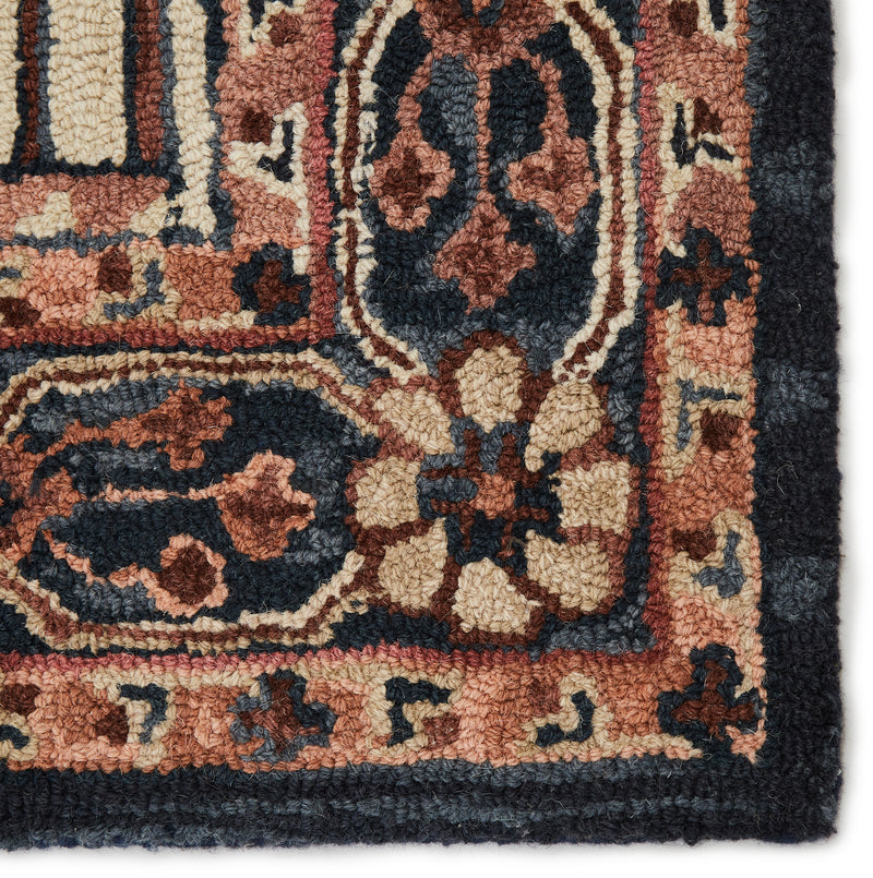 media image for idina handmade medallion pink dark blue rug by jaipur living 5 240