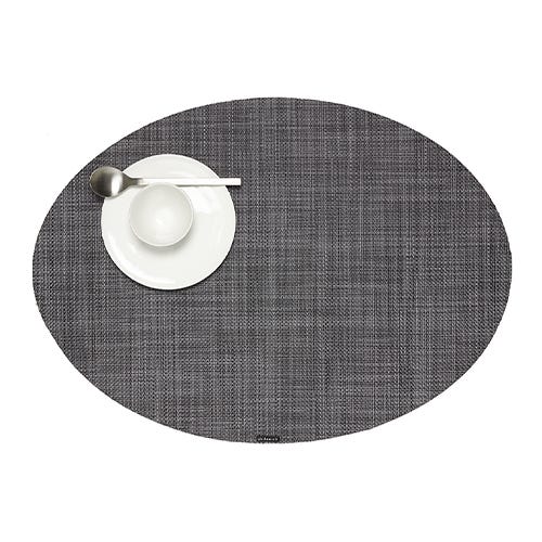 media image for mini basketweave oval placemat by chilewich 100130 002 6 215