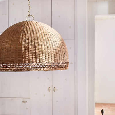 product image for rattan mushroom pendant by woven mushp na 2 91