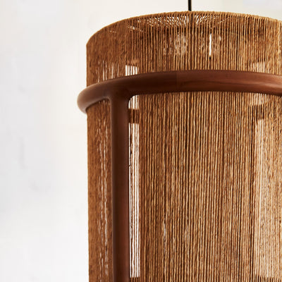 product image for wood jute pendant by woven wjhp na 3 53