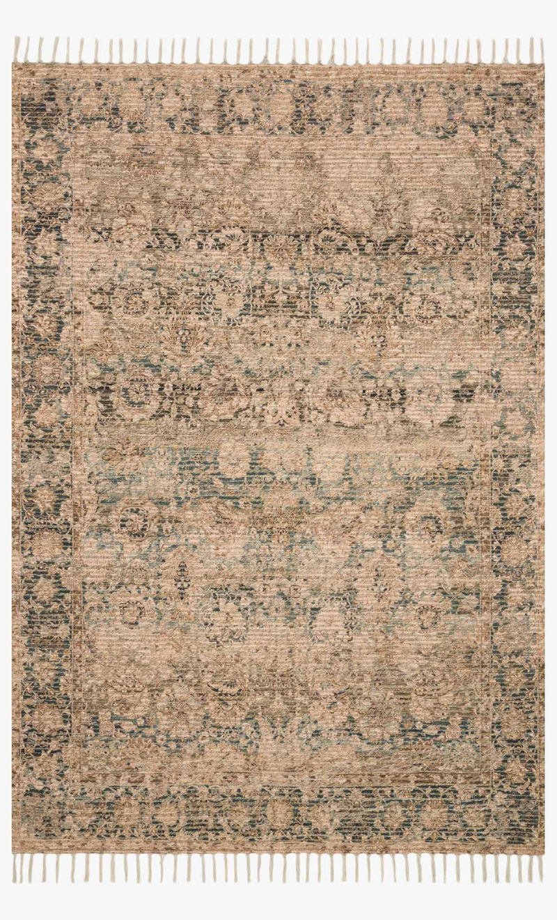 media image for Cornelia Rug in Natural & Teal by Justina Blakeney for Loloi 228