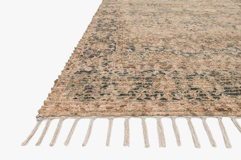 media image for Cornelia Rug in Natural & Teal by Justina Blakeney for Loloi 215
