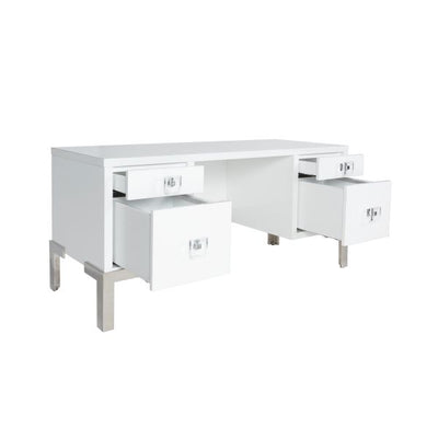product image for Four Drawer Desk By Bd Studio Ii Cosby Wh 6 16