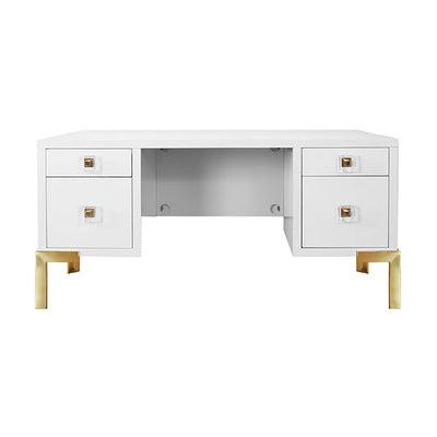 product image for Four Drawer Desk By Bd Studio Ii Cosby Wh 3 33