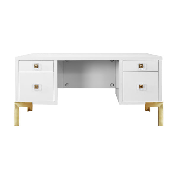 media image for Four Drawer Desk By Bd Studio Ii Cosby Wh 3 295