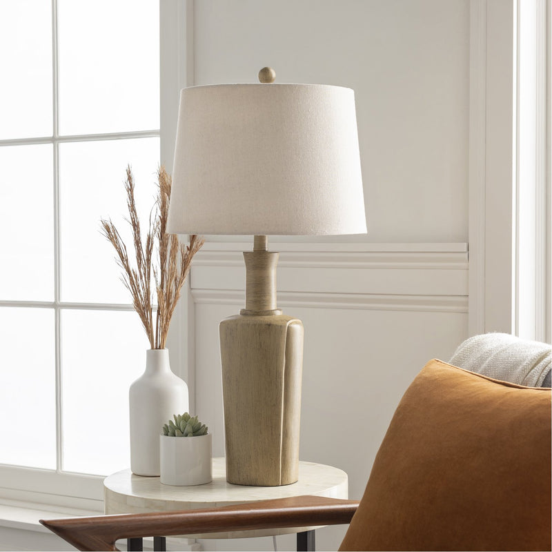 media image for Capitan CPI-001 Table Lamp in Tan & Natural by Surya 260