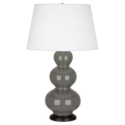 product image for triple gourd ash glazed ceramic table lamp by robert abbey ra cr42x 2 24