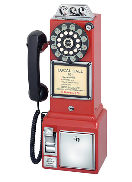 media image for 1950s classic pay phone red 1 218