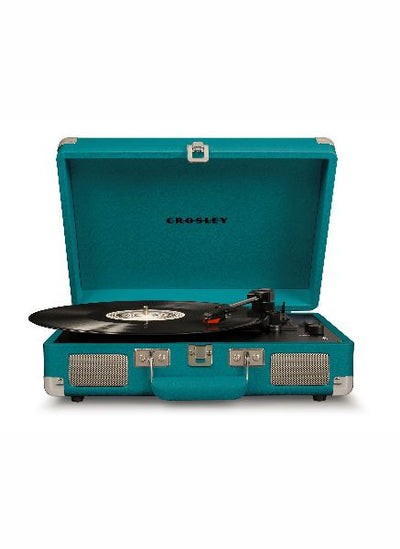 product image for crosley cruiser deluxe turntable with bluetooth teal design by crosley 2 55
