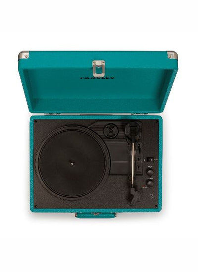 product image for crosley cruiser deluxe turntable with bluetooth teal design by crosley 6 56