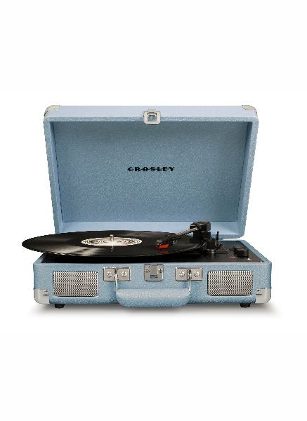 media image for crosley cruiser deluxe turntable with bluetooth tourmaline design by crosley 1 28
