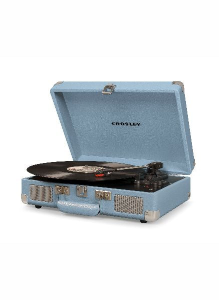 media image for crosley cruiser deluxe turntable with bluetooth tourmaline design by crosley 2 247