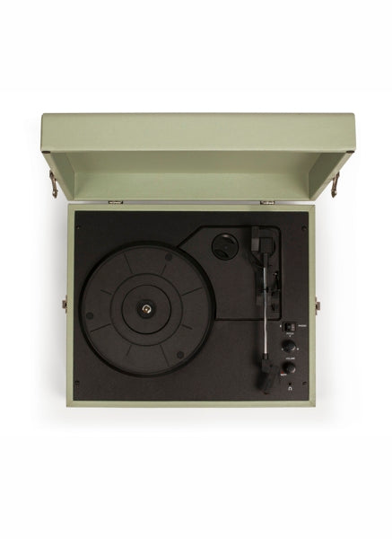 media image for voyager portable turntable sage design by crosley 6 20