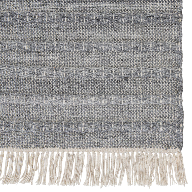 media image for Torre Indoor/ Outdoor Solid Gray/ Cream Rug by Jaipur Living 229