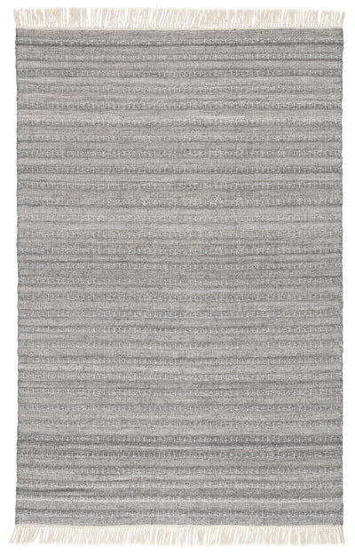 product image of Torre Indoor/ Outdoor Solid Gray/ Cream Rug by Jaipur Living 55