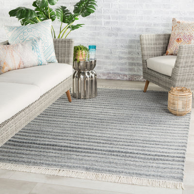 product image for Torre Indoor/ Outdoor Solid Gray/ Cream Rug by Jaipur Living 48
