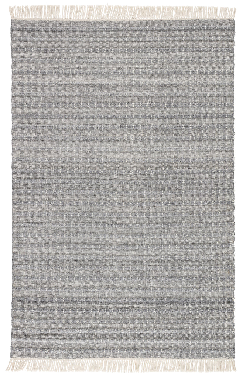 media image for Torre Indoor/ Outdoor Solid Gray/ Cream Rug by Jaipur Living 240