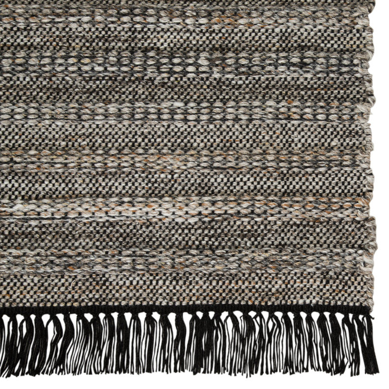 media image for Torre Indoor/ Outdoor Solid Black/ Rust Rug by Jaipur Living 267