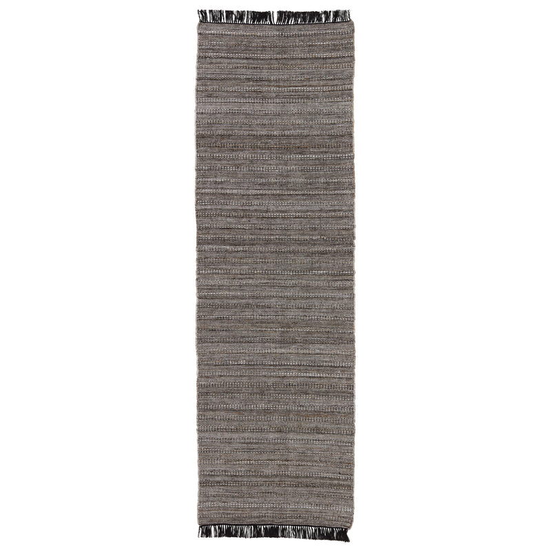 media image for torre indoor outdoor solid black rust rug by jaipur living 6 247