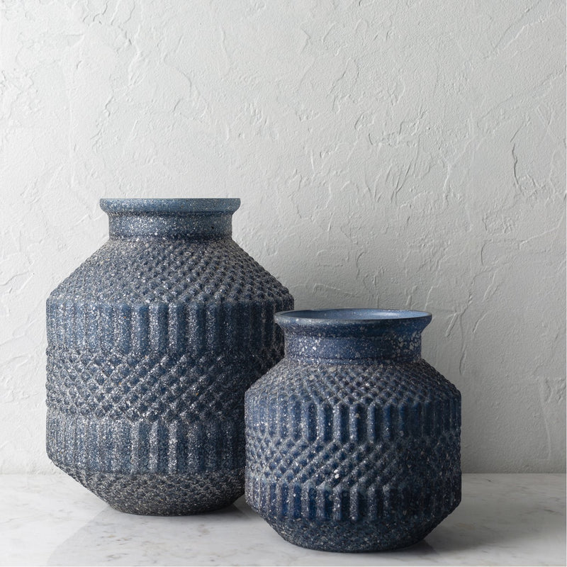 media image for Catalana CTA-001 Vase in Navy, 2-Piece Set by Surya 210