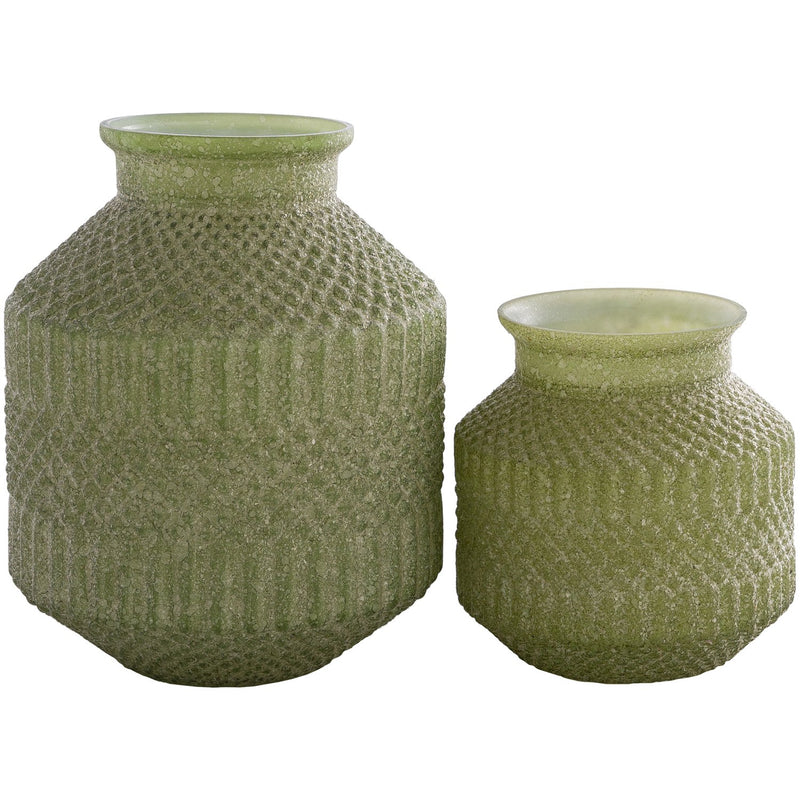 media image for Catalana CTA-002 Vase in Green, 2-Piece Set by Surya 283