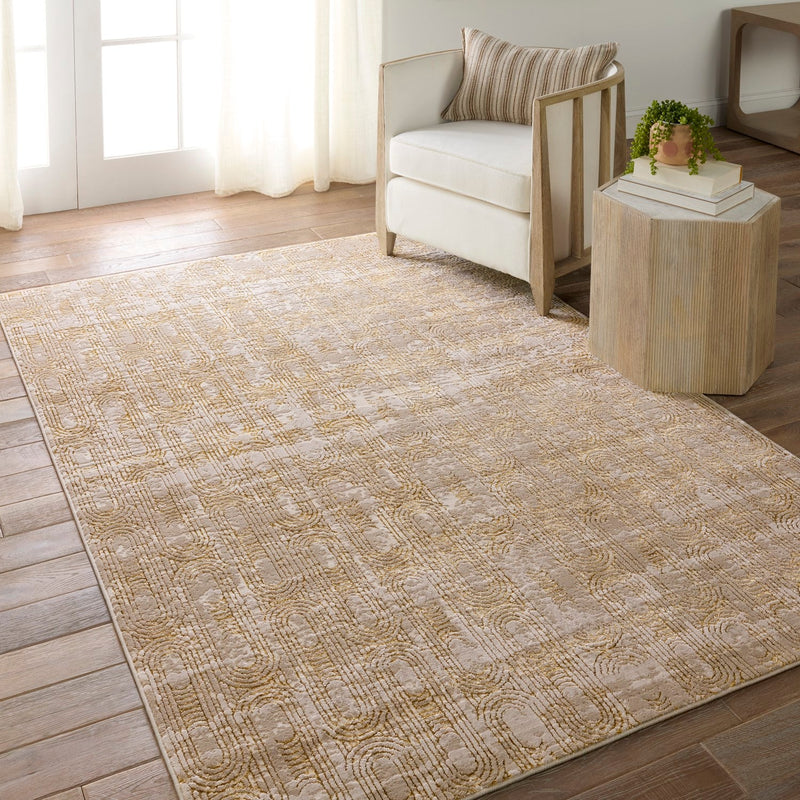 media image for gimeas geometric gold taupe area rug by jaipur living rug155887 4 222