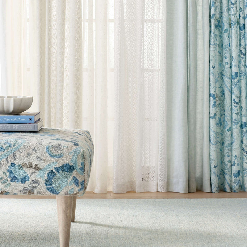 media image for lush linen sky curtain panel by annie selke pc2364 w115108 3 218