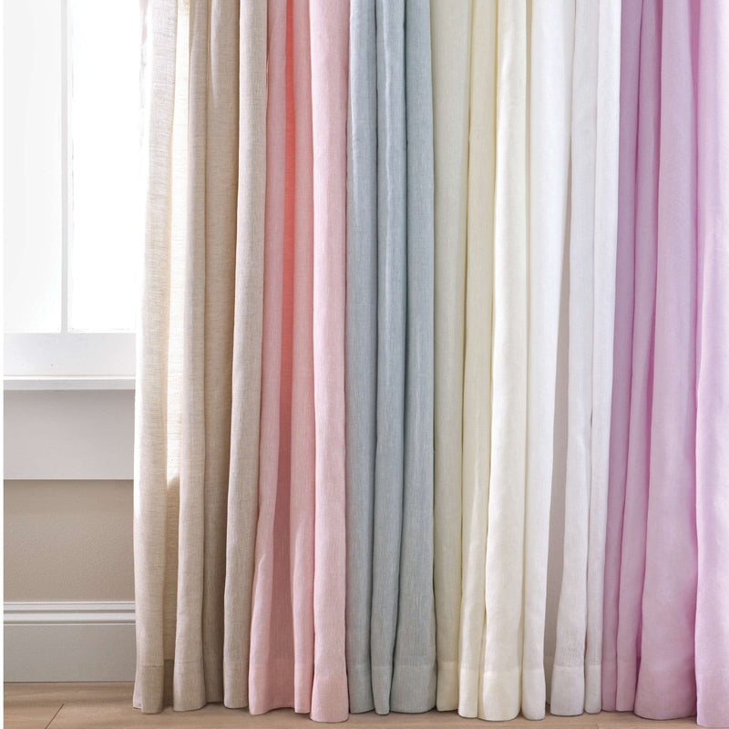 media image for lush linen sky curtain panel by annie selke pc2364 w115108 2 223