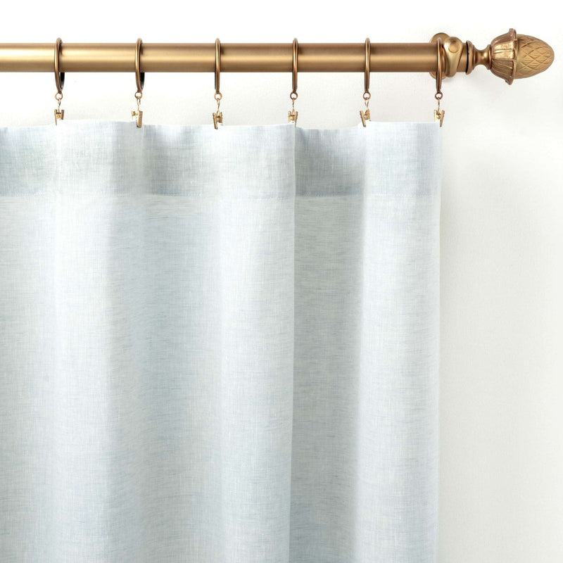 media image for lush linen sky curtain panel by annie selke pc2364 w115108 1 219