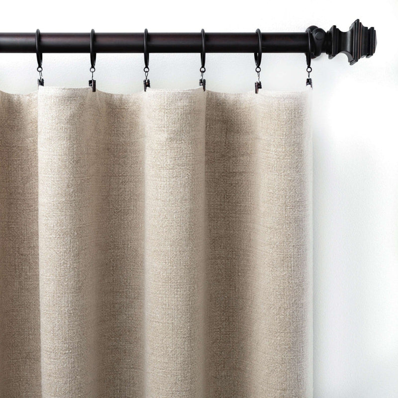 media image for stone washed linen natural curtain panel by annie selke pc2317 pnl50108 1 299