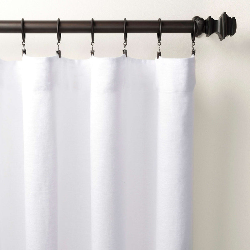media image for stone washed linen white curtain panel by annie selke pc2320 pnl50108 1 241