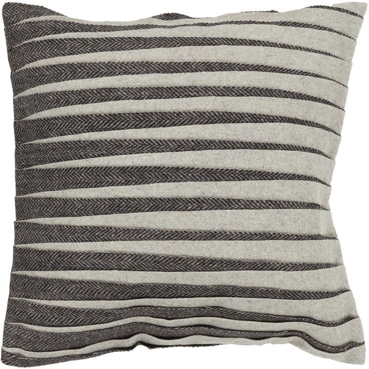 media image for handmade contemporary pillow black grey design by chandra rugs 1 265