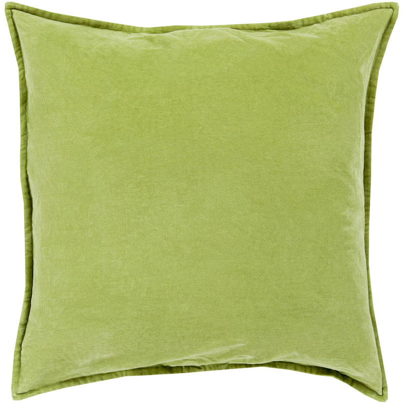 media image for cotton velvet velvet pillow in grass green by surya 2 250