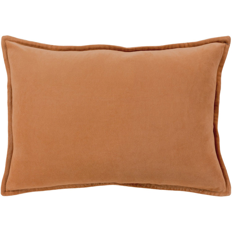 media image for Cotton Velvet CV-002 Velvet Pillow in Burnt Orange & Camel by Surya 268