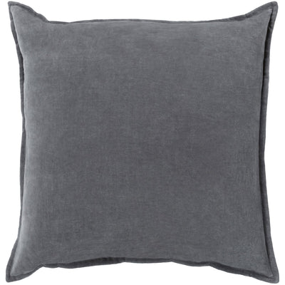 product image for cotton velvet velvet pillow in charcoal by surya 2 63