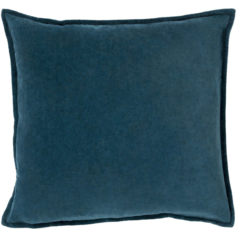 media image for cotton velvet velvet pillow in teal by surya 2 255