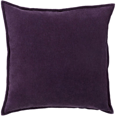 product image for Cotton Velvet Pillow in Dark Purple 77