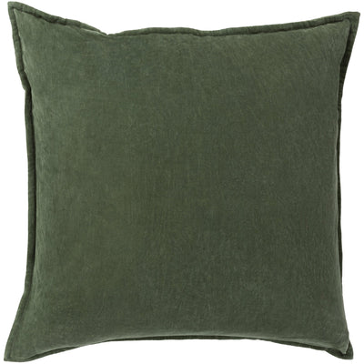 product image for cotton velvet velvet pillow in dark green by surya 2 38