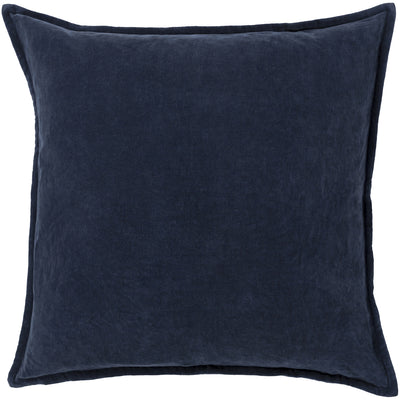product image for Cotton Velvet Pillow in Deep Navy 12