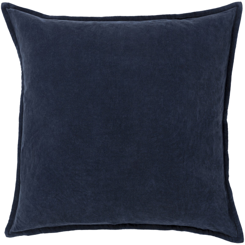 media image for Cotton Velvet Pillow in Deep Navy 291