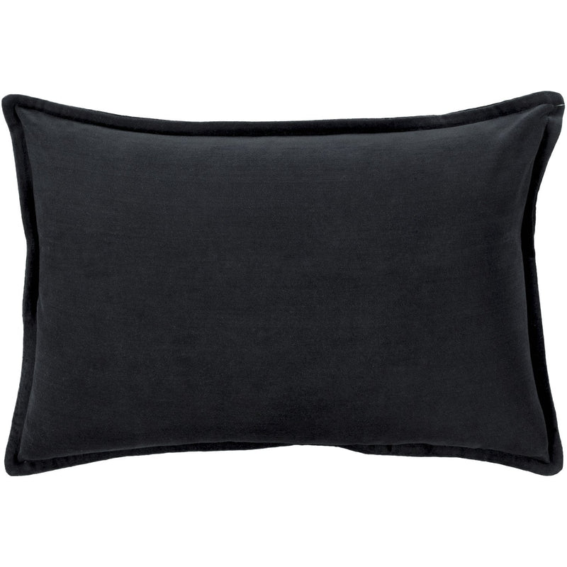 media image for Cotton Velvet CV-012 Velvet Pillow in Black by Surya 220