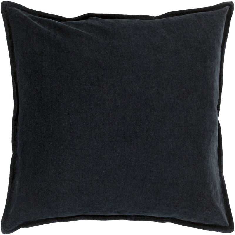 media image for cotton velvet velvet pillow in black by surya 2 284